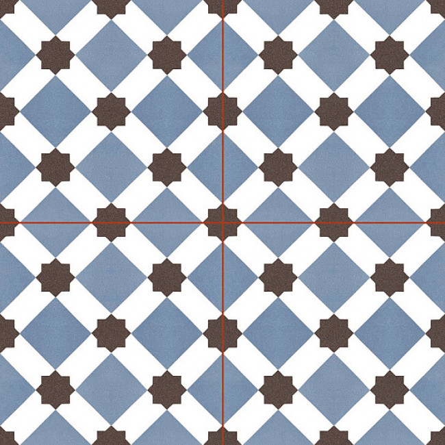 Керамогранит 45.2x45.2 Chic Howard Blue NKR_CH_HO_BLU_DP Niceker