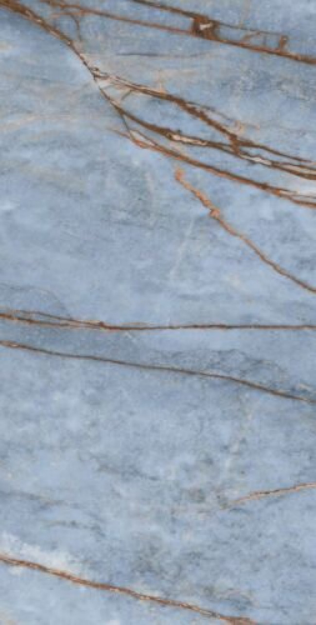 Плитка Heritage Luxe Azure Glossy Ret 774849 глянцевая голубой мрамор 120x60 6мм Rex Ceramiche
