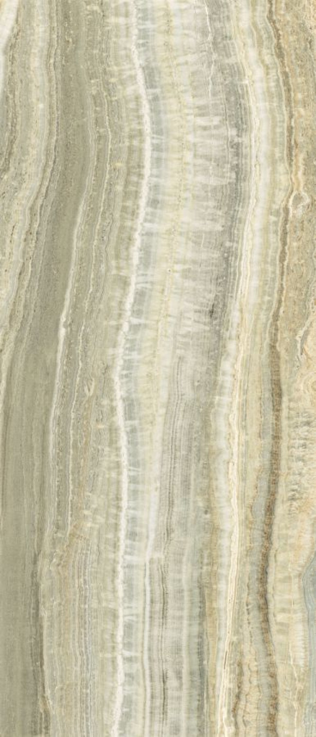 Плитка Eccentric Luxe Sage Glossy 120X280R 778823 глянцевая серый, бежевый камень, мрамор 280x120 6мм Rex Ceramiche