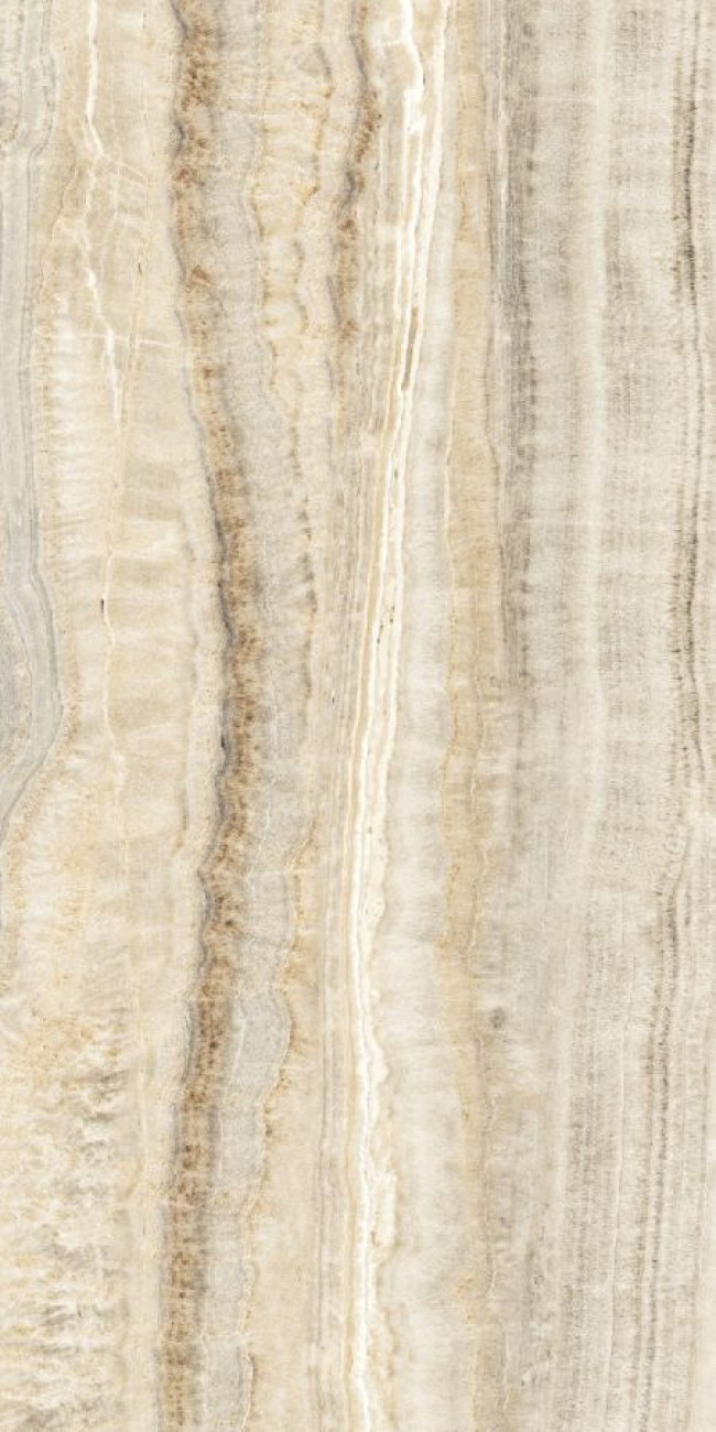 Плитка Eccentric Luxe Almond Glossy Ret 778838 глянцевая бежевый камень, мрамор 120x60 9мм Rex Ceramiche