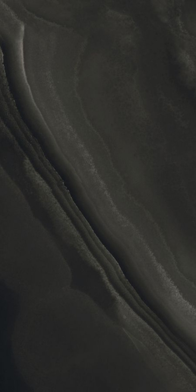 Плитка Eccentric Luxe Smoky Black Glo60X120 Ret 779256 глянцевая черный оникс, мрамор 120x60 9мм Rex Ceramiche