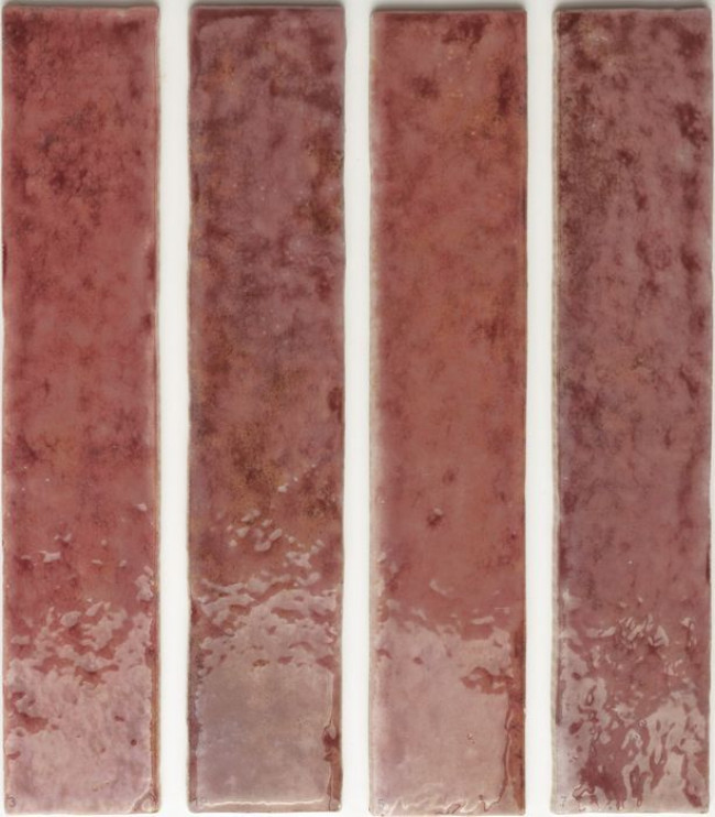 Плитка Potters Wine 133175 глянцевая красный краска, штукатурка 25x5 9мм Wow