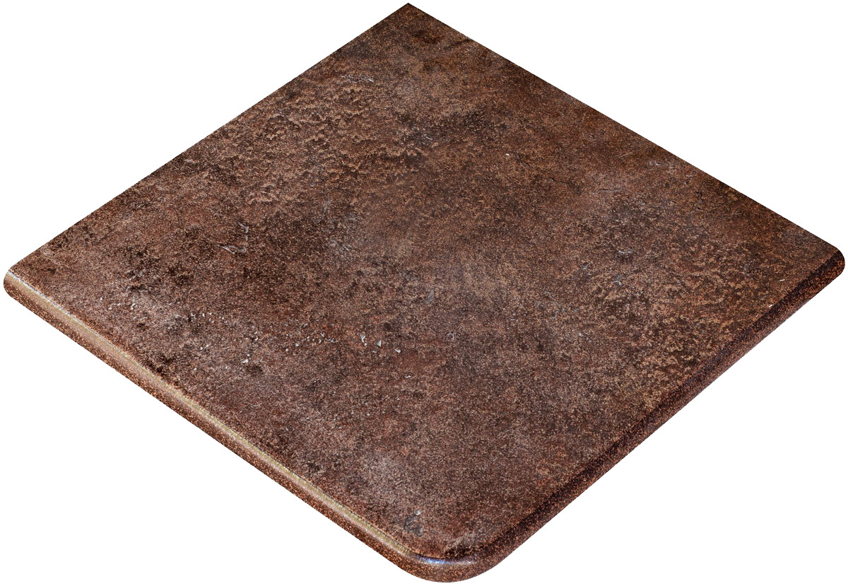 Ступень угловая 34x33 Metalica Cartabon Fior. Cherry матовая Exagres
