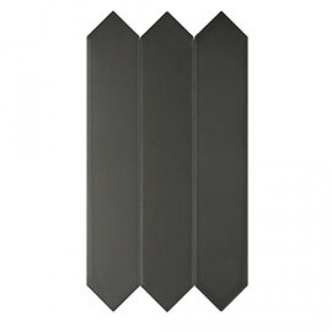 Плитка Candy Crayon Graphite 128392 матовая черный однотонная 24x4 DNA Tiles