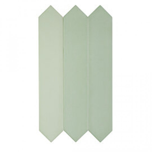 Плитка Candy Crayon Mint 128395 матовая зеленый однотонная 24x4 DNA Tiles