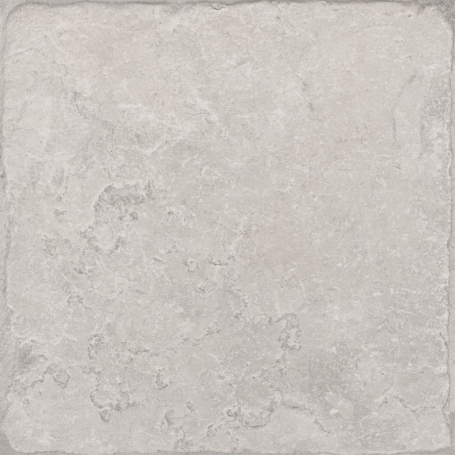 Керамогранит 40x40 Ostuni Tufo матовая светло-серый камень Cerdomus