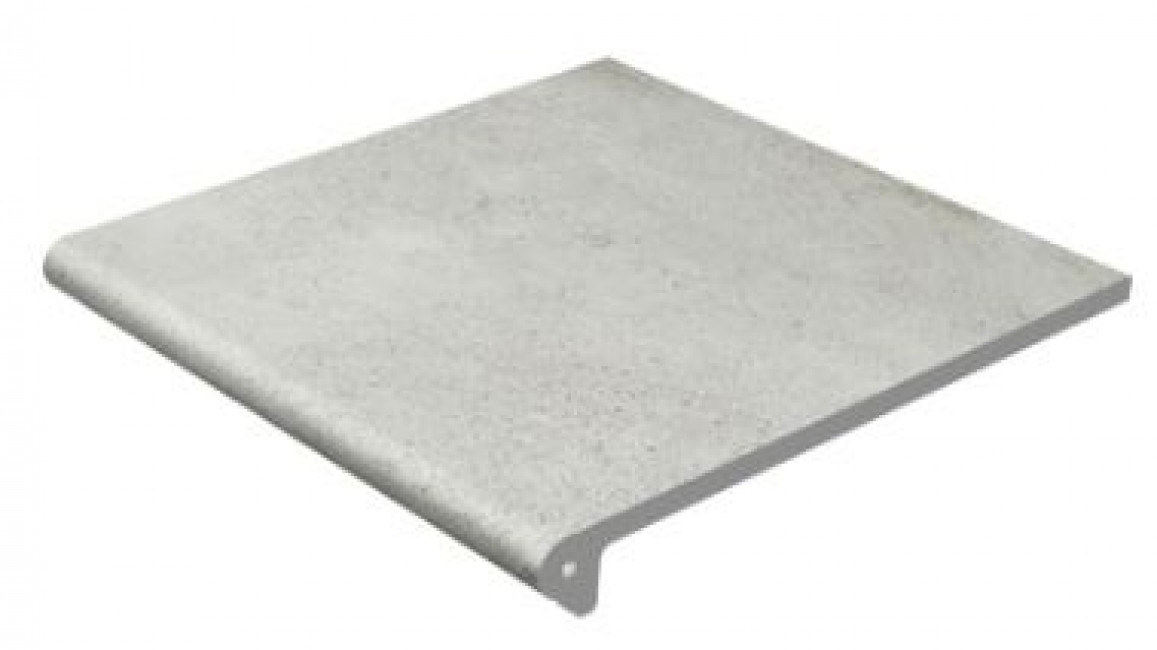 Клинкер 33x30 Peldaño Redondo 30 Urban Gris Antides матовая светло-серый камень Gres Aragon