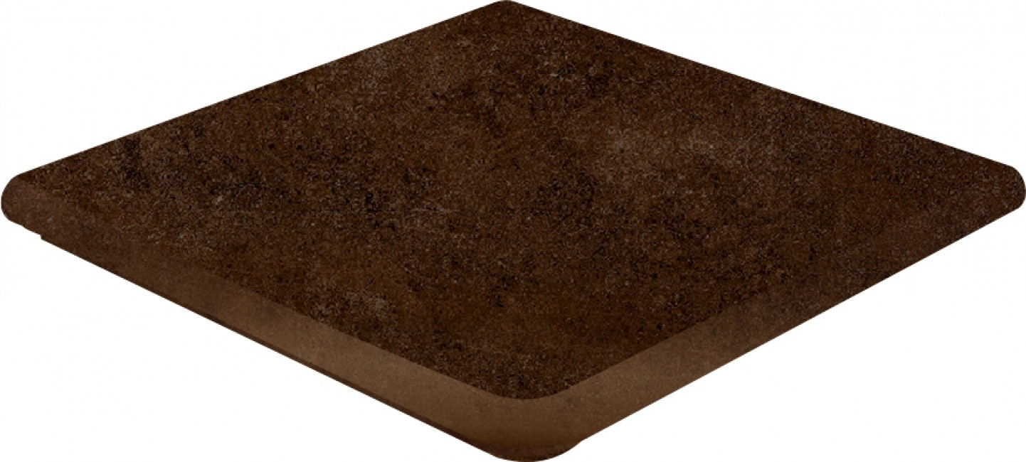 Клинкер 33x33 Esquina Redonda Urban Caoba Antid. матовая темно-коричневый Gres Aragon
