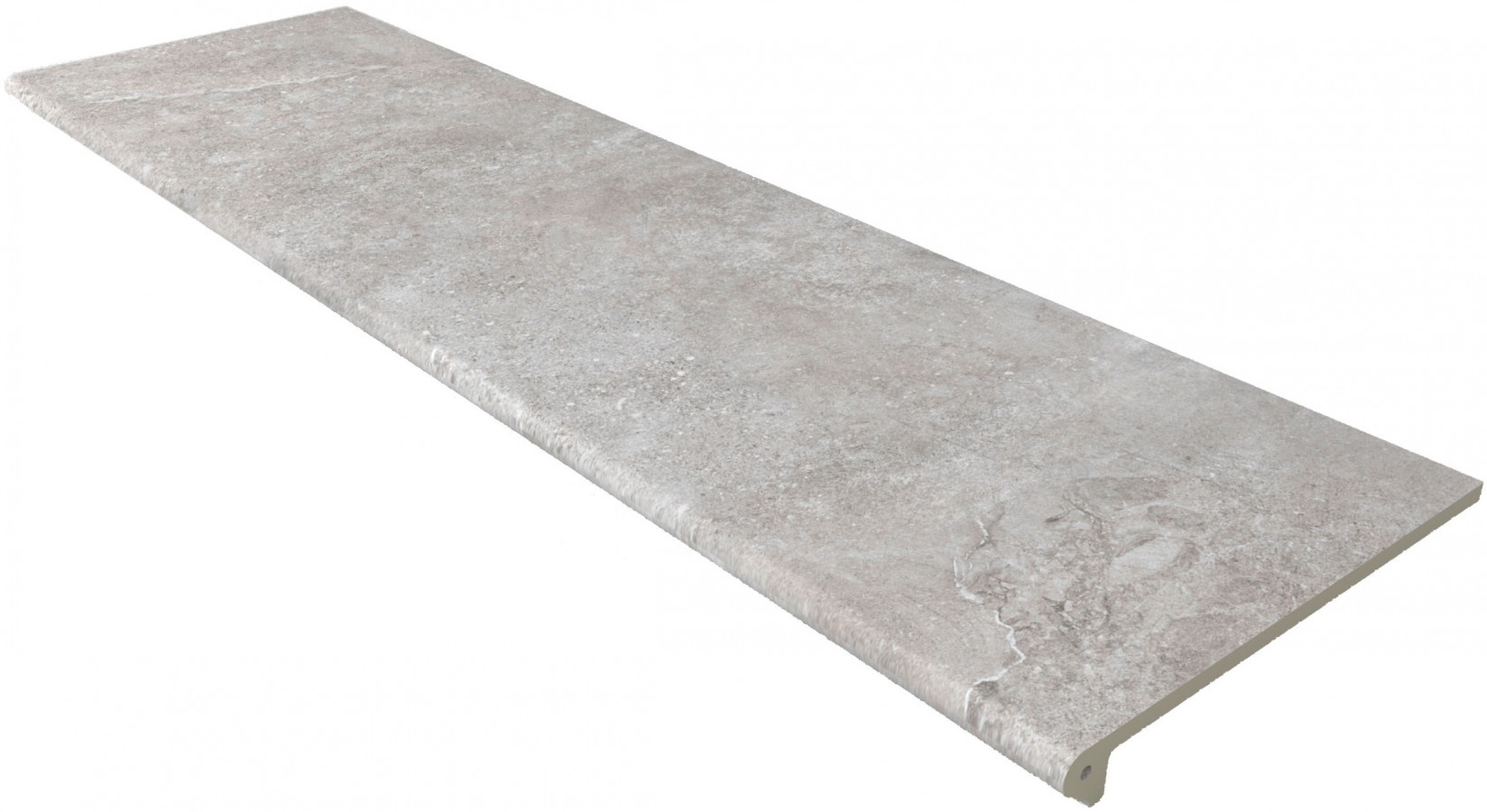 Клинкер 120x30 Peldaño Redondo 120 Petra Gris Liso матовая серый камень Gres Aragon