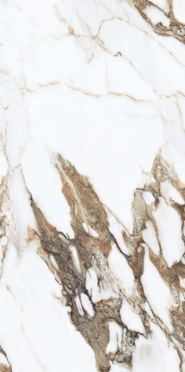 Керамогранит 120x60 E-13097 Golden Fantasy Polished полированная белый мрамор Italica