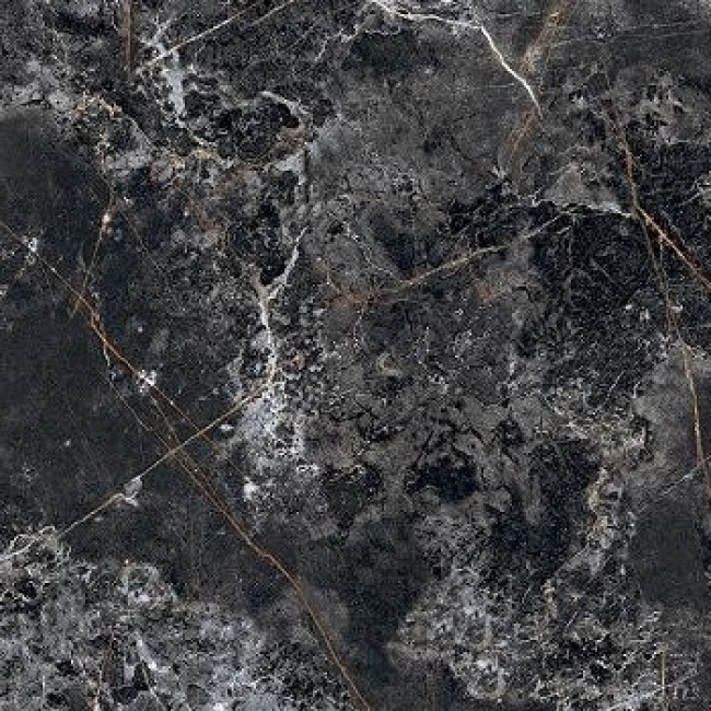 Керамогранит 60x60 Galaxy Glamour полированная черный мрамор 9мм Italica