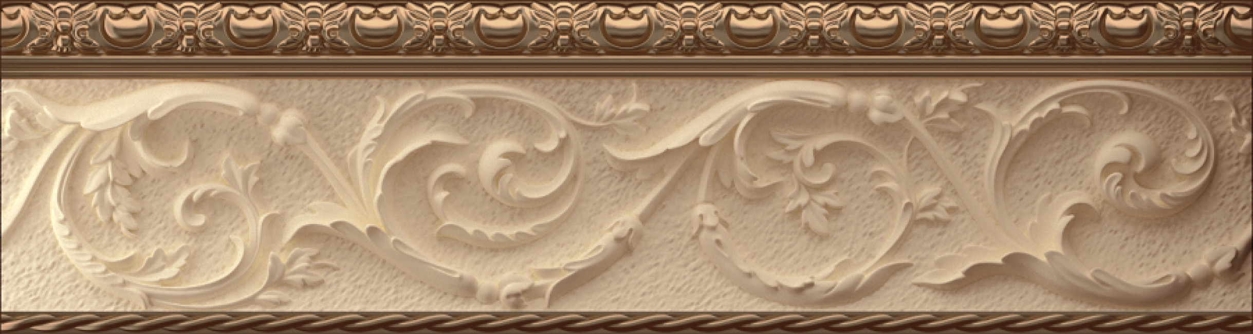 Керамический бордюр EC0000009 Cenefa Shamana 30x8 для стен глянцевая Ecoceramic