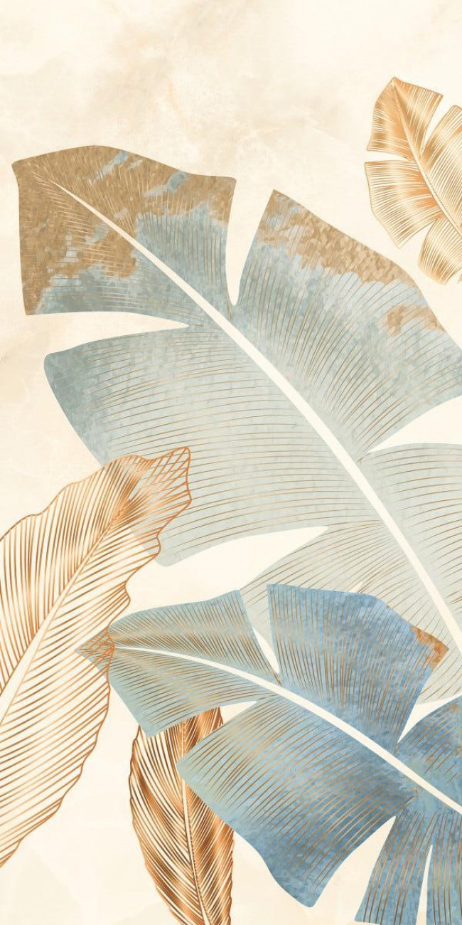 Керамогранит 120x60 Lumiere Dec.metal Leaf матовая белый оникс La Fenice