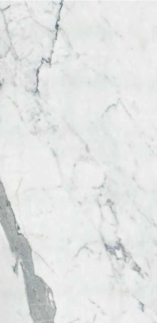 Керамогранит 120x60 Statuario Reactive 3D Rett матовая белый мрамор La Fenice