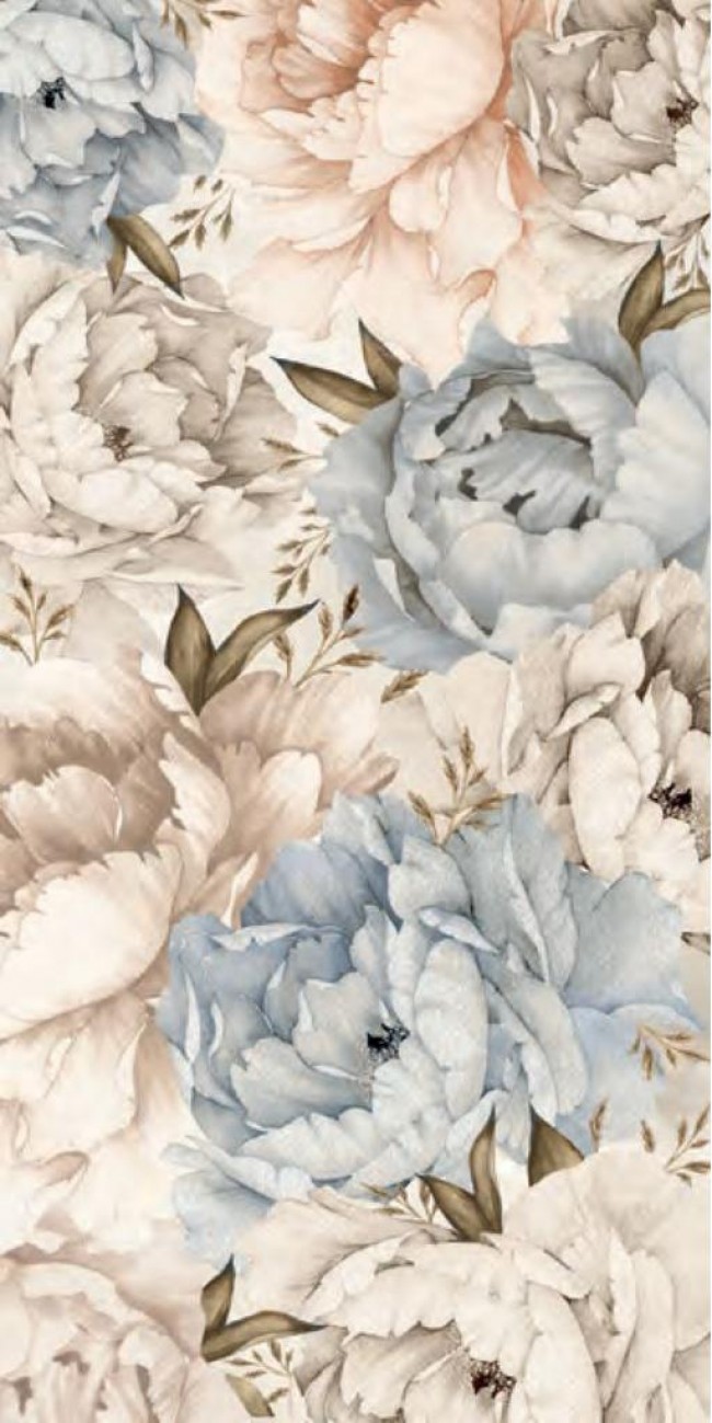 Керамогранит 120x60 Lumiere Dec.peonie матовая многоцветный La Fenice