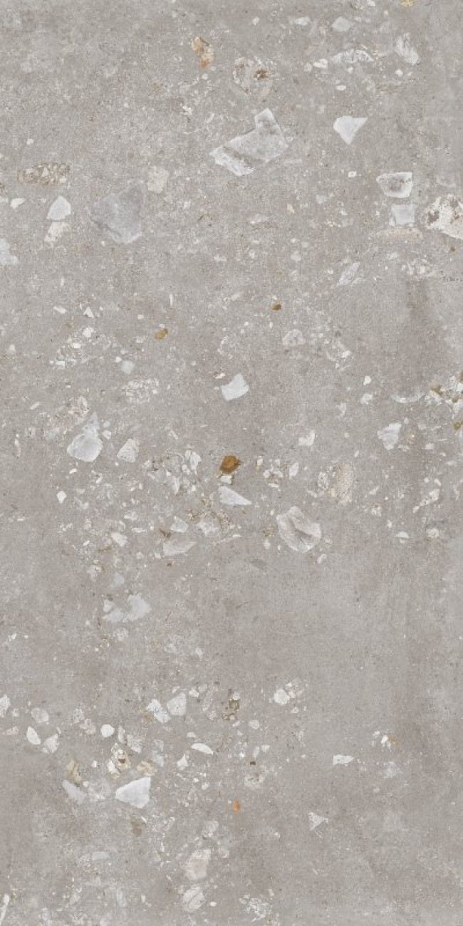 Керамогранит 120x60 Ys Light Grey Bubble Rett матовая серый бетон Pastorelli