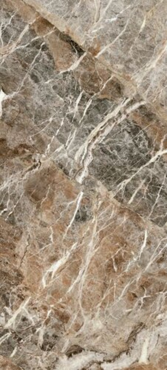 Плитка Nature Mood Mountain Peak Glossy R 774719 глянцевая мультиколор, коричневый мрамор 280x120 6мм Casa Dolce Casa