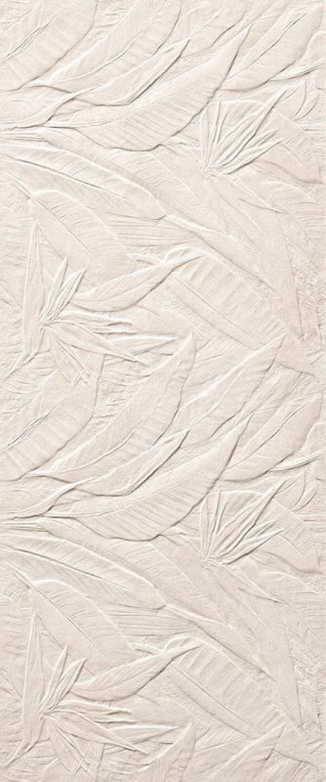 Плитка Nobu Litia White Matt Frxo с рельефом, 3d белый камень 120x50 Fap Ceramiche