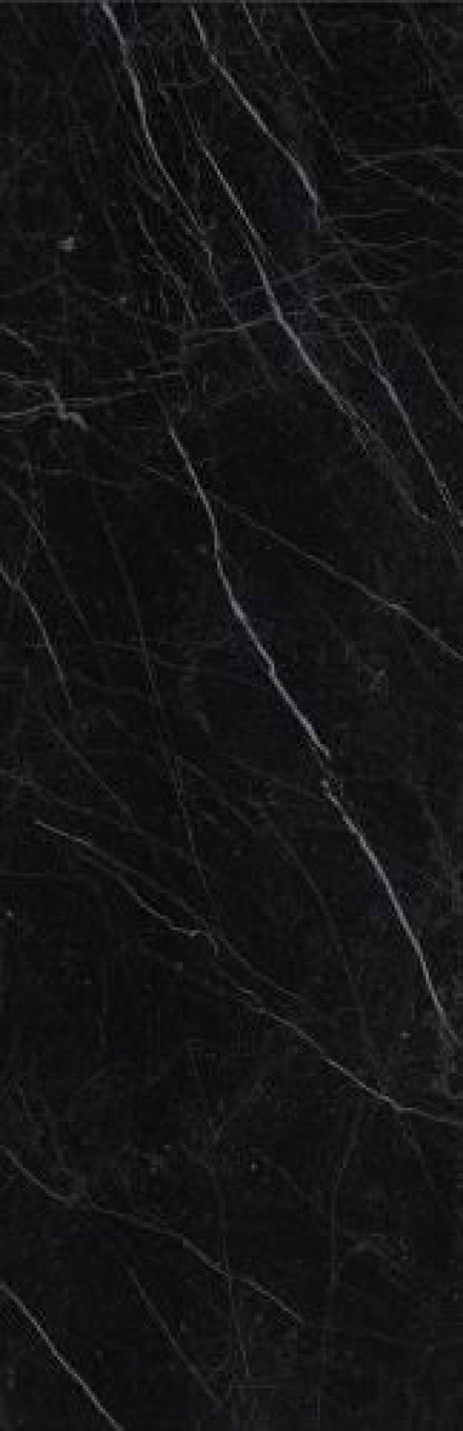 Плитка Roma Diamond 25 Nero Reale Brillante Fnim глянцевая черный мрамор 75x25 9мм Fap Ceramiche