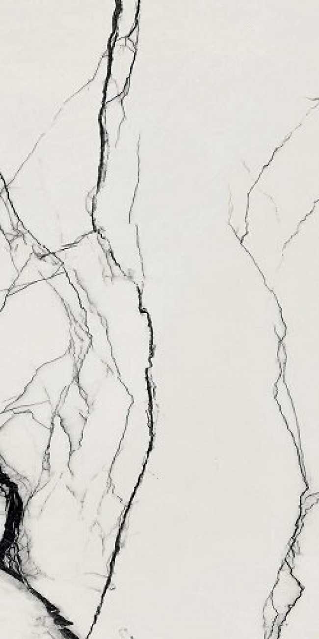 Плитка B&w Breach High-Glo Ret 765596 глянцевая белый мрамор 120x60 6мм Floor Gres