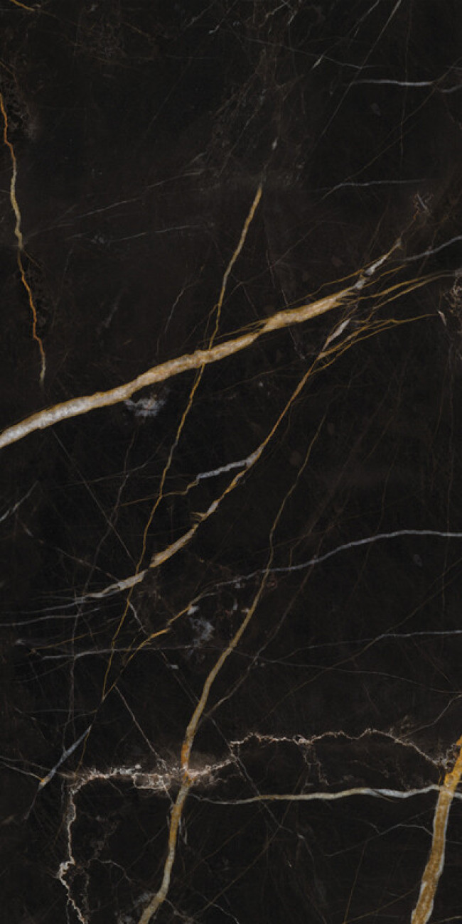 Плитка Elements Lux Port Laurent 60X120Nat 25A2 черный мрамор 120x60 9мм Keope