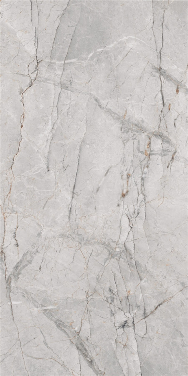 Плитка Quest Grey Polished Rec Gl Por Tl P10856.6 глянцевая серый мрамор 120x60 8мм Yurtbay