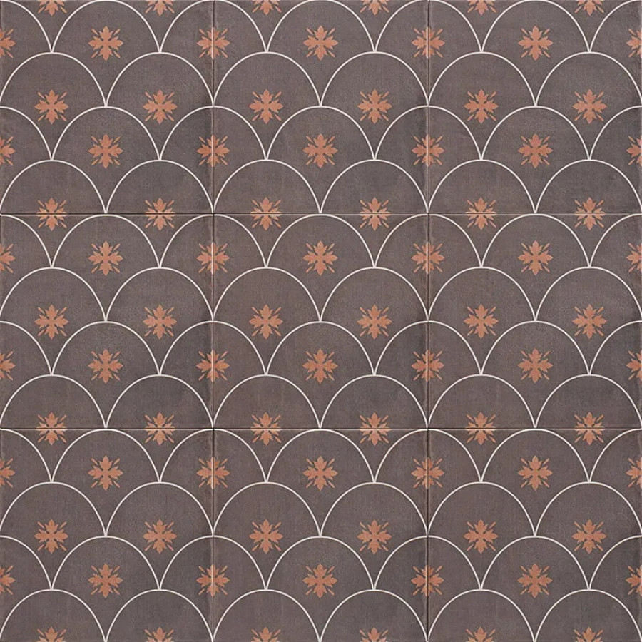 Декор 20x20 8.5мм Glamour Brown матовая Mainzu
