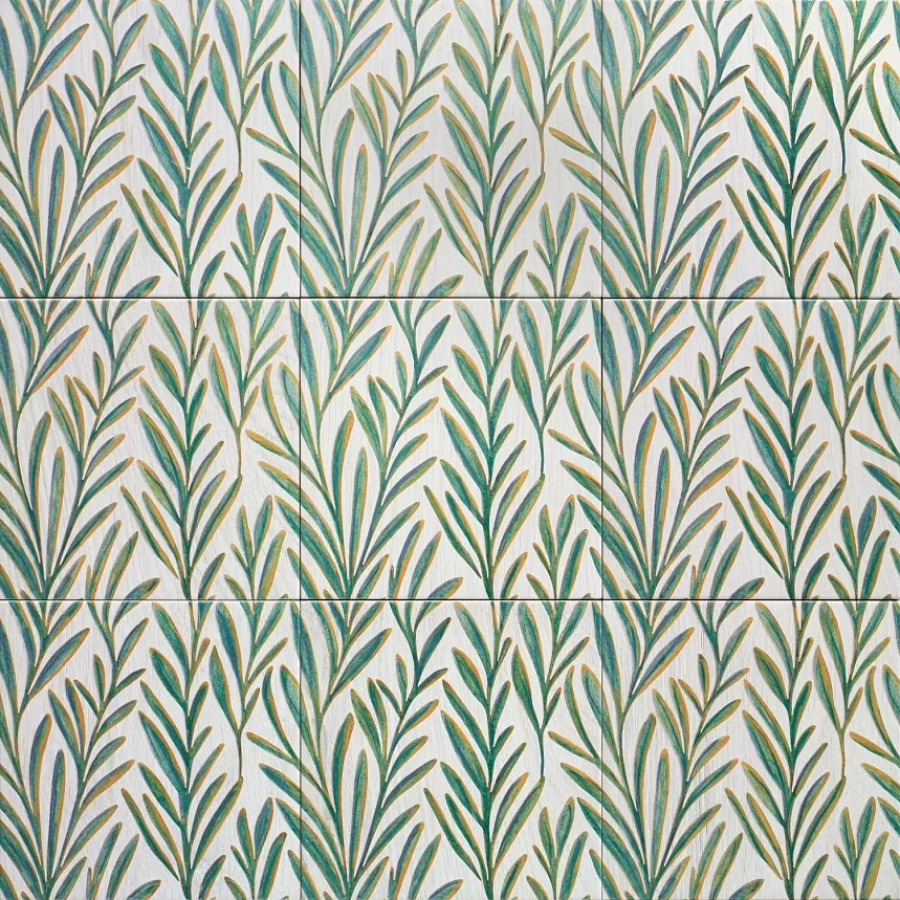 Керамогранит 20x20 8.5мм Foliage Sage глянцевая, матовая Mainzu