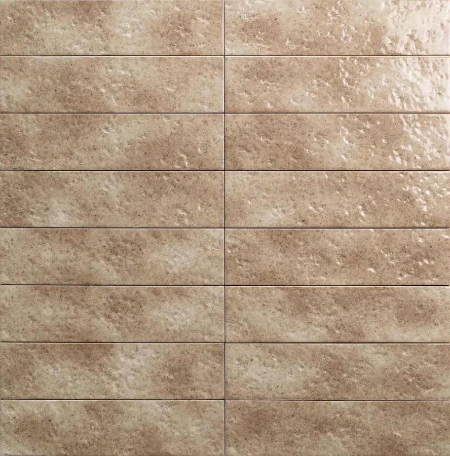 Плитка 30x8 Amalfi Sabbia глянцевая, структурная Mainzu