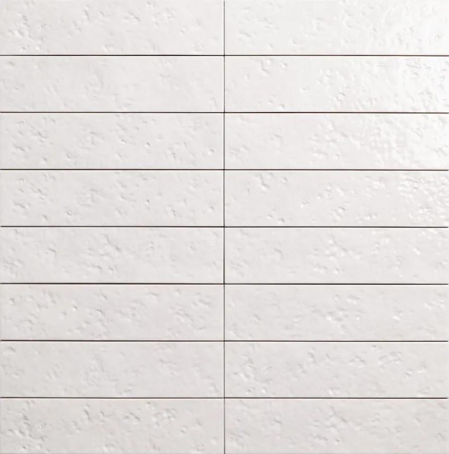Плитка 30x8 Amalfi Bianco глянцевая, структурная Mainzu