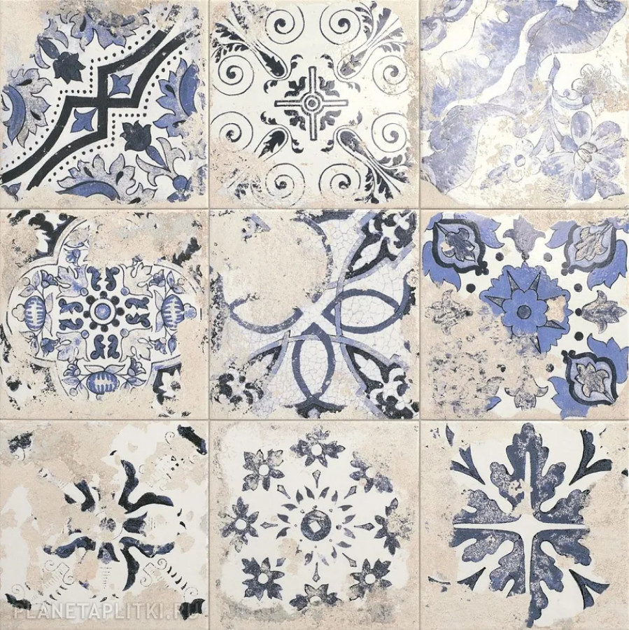 Керамогранит 20x20 9мм Land Anthology White Mix матовая Mainzu