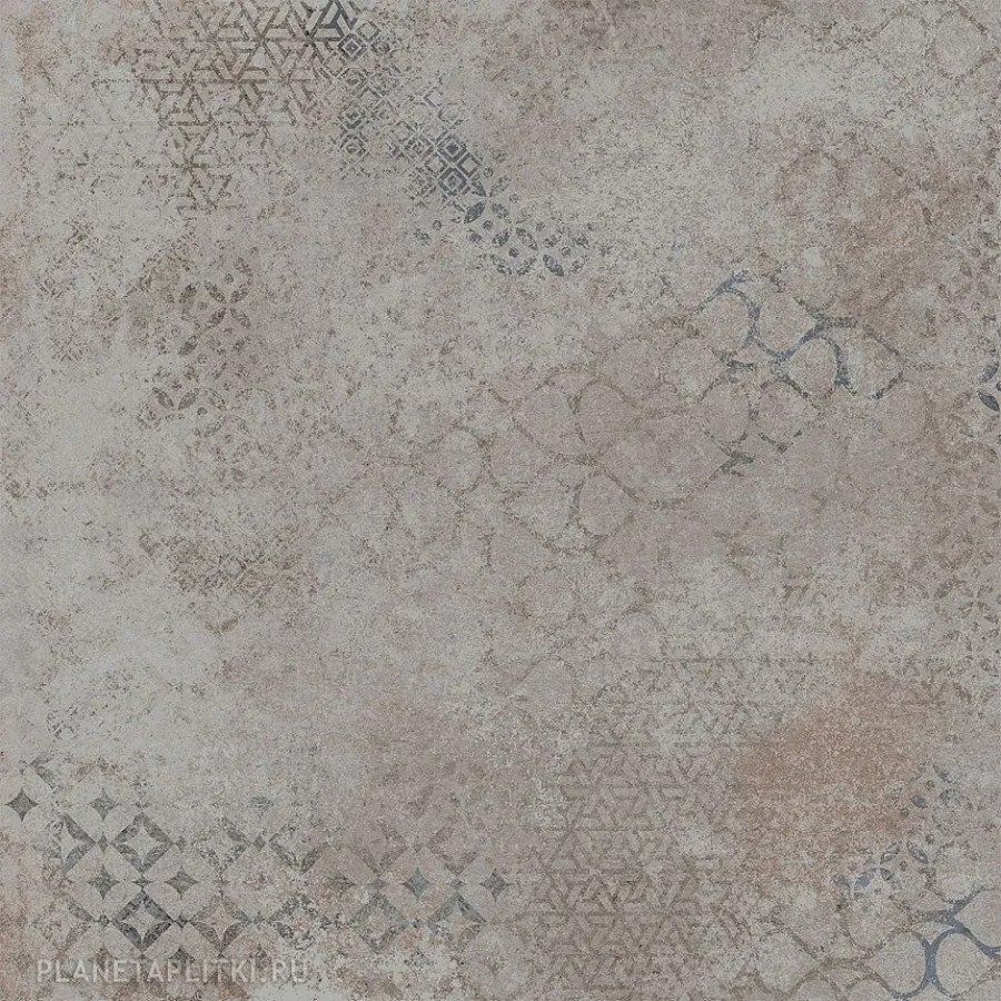 Декор 60x60 At. Alpha Beat Gray Rect. матовая Pamesa