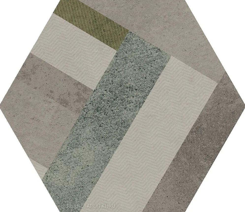 Керамогранит 29x26 Hex. Modern Trend Mix матовая Pamesa