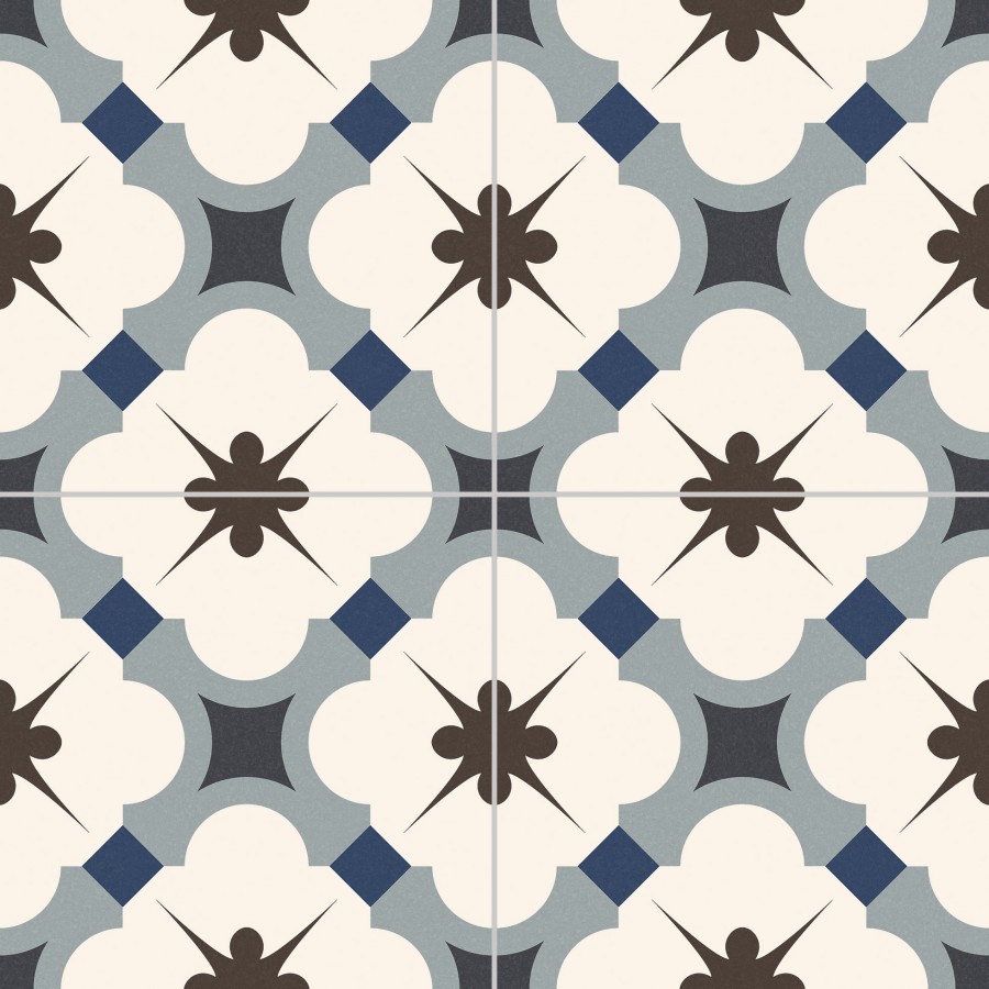 Керамогранит напольная 33x33 8мм Грейс голубой матовая Gayafores