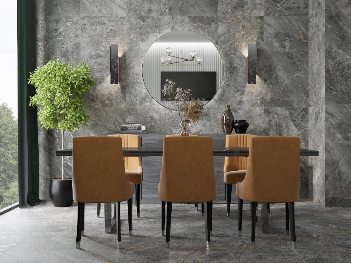 60x60 Black Velvet CR124 камень чёрный карвинг 9мм Primavera