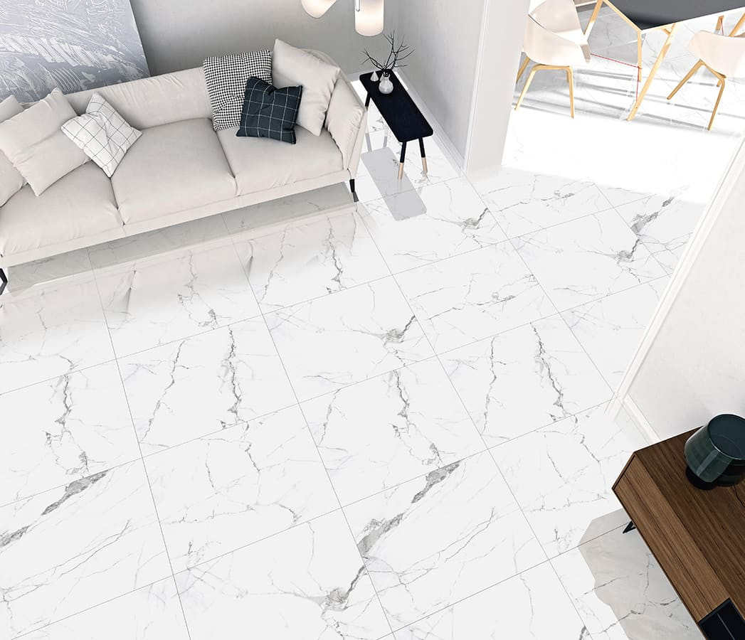 60x60 Colonial White CR114 калаката белый карвинг 9мм Primavera