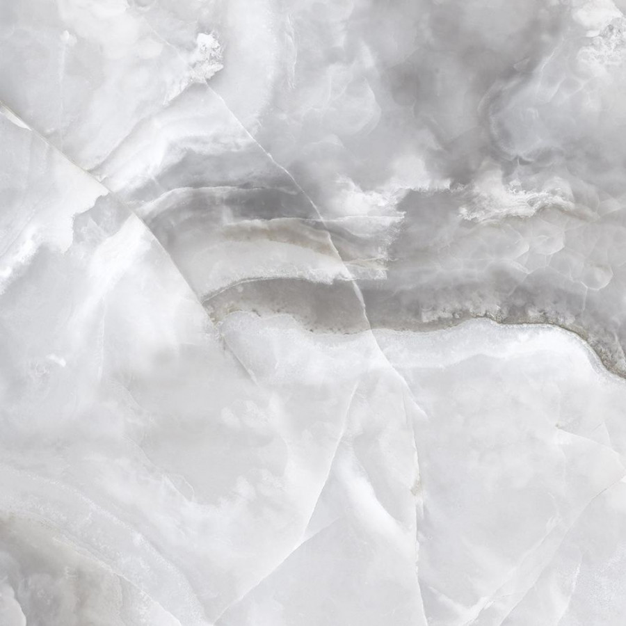 60x60 Honey Onyx Bianco PR120 оникс светло-серый полированная 9мм Primavera