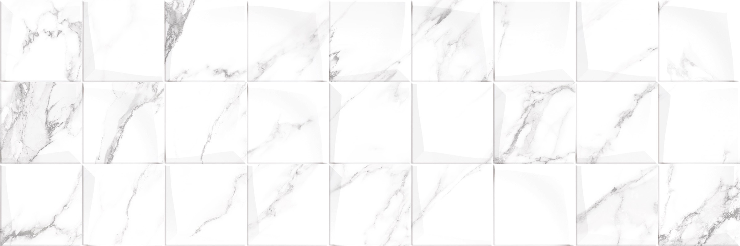 90x30 Omnia White DG03-09 серый глянцевая 9мм Primavera