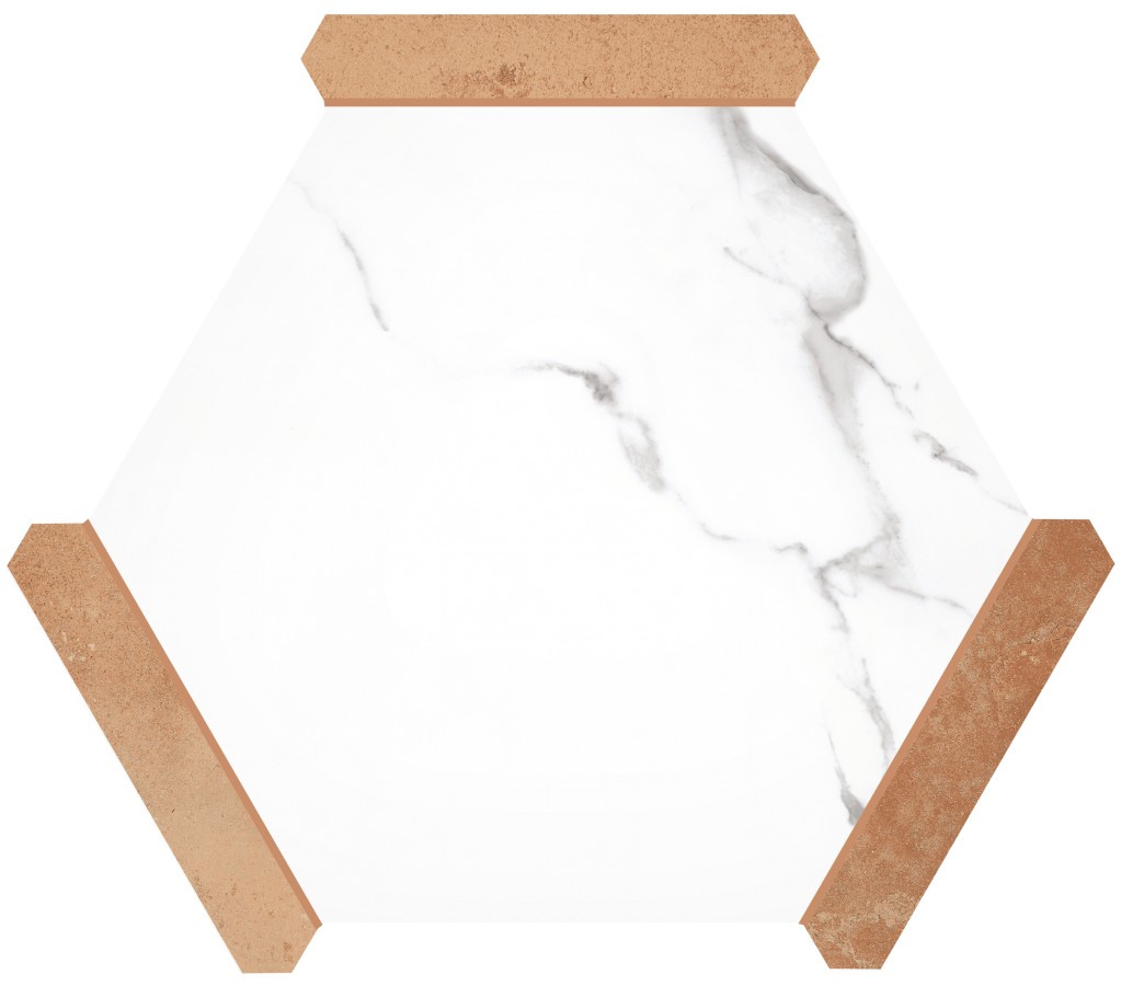 Керамогранит напольная 25x22 8мм Менорка Калакатта матовая Monopole