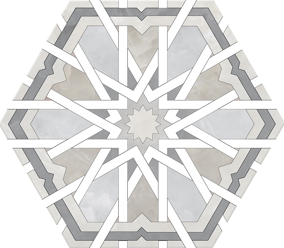 Керамогранит универсальная 24x20 8мм Радиант серый матовая Monopole