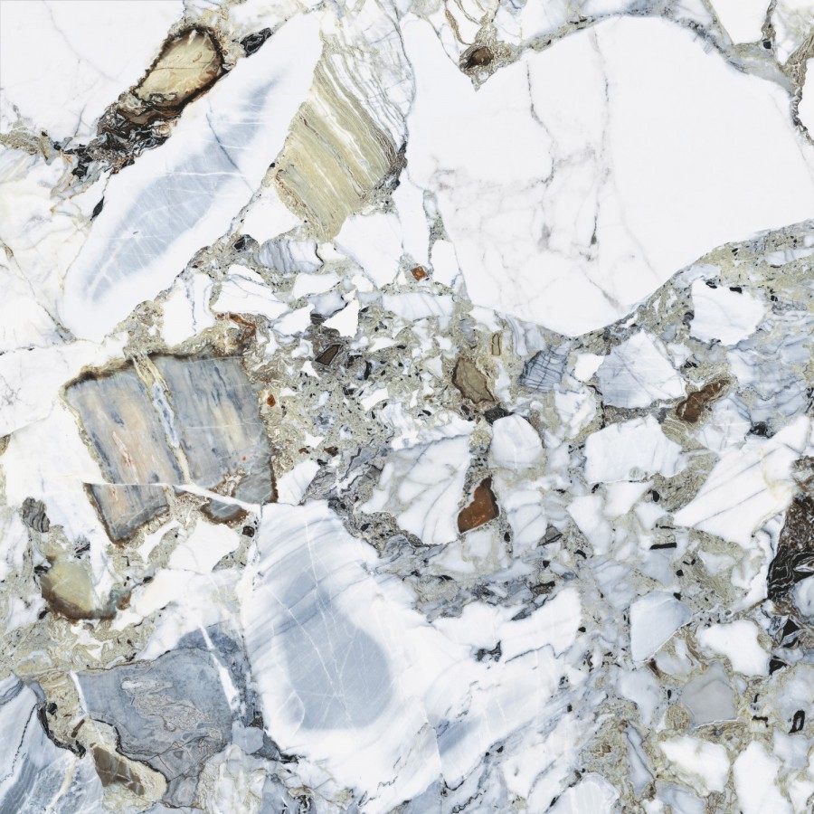 Керамогранит 60x60 8мм СитиМарбл амазония мультиколор LPR матовая Vitra