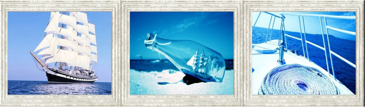 Плитка 50x10 Оушен глянцевая голубой Belleza