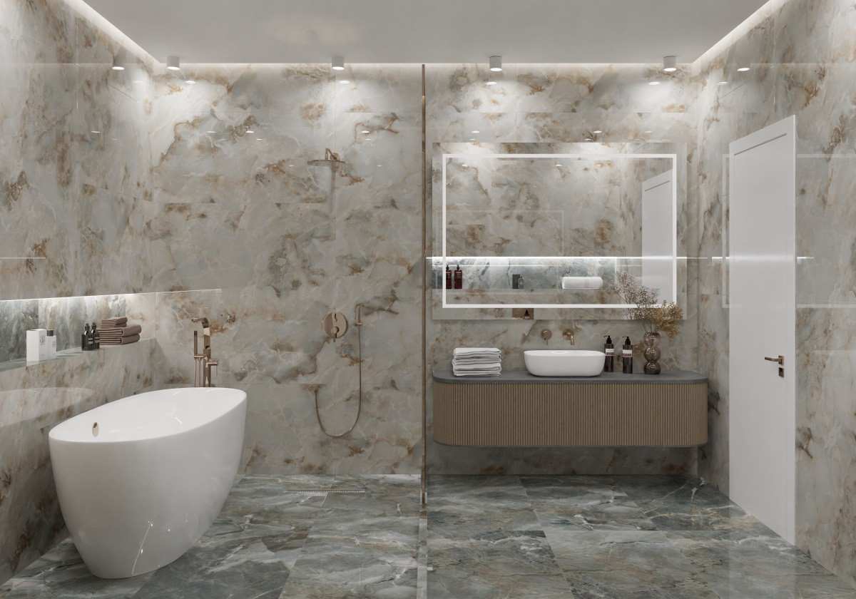 120x60 Sandstone Onyx R_PR2013 оникс бежевый полированная 9мм Royce