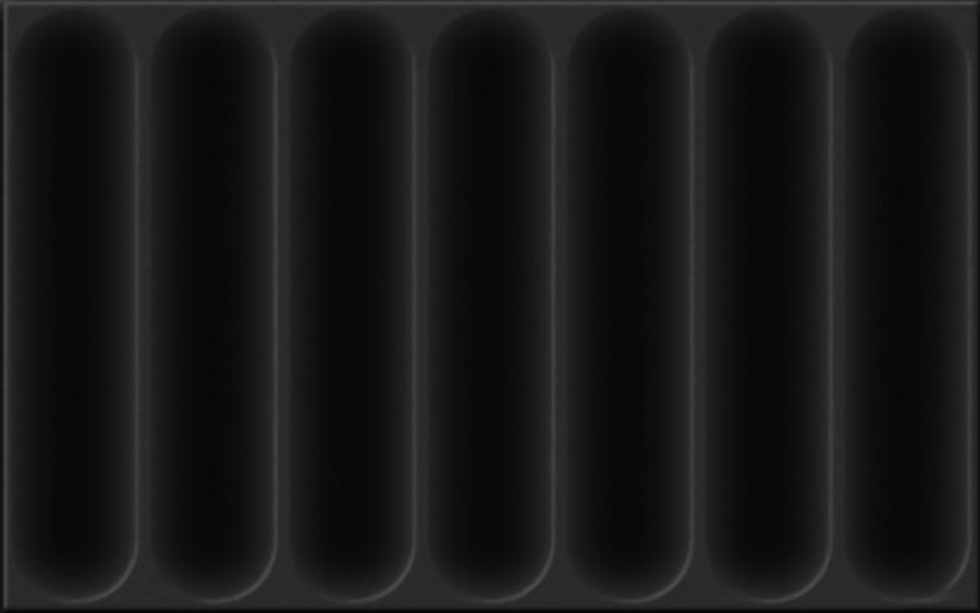 Плитка 40x25 Марсель глянцевая чёрный Unitile