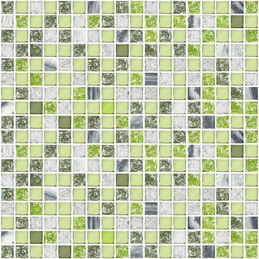 Плитка 30x30 Элара глянцевая зеленый Азори