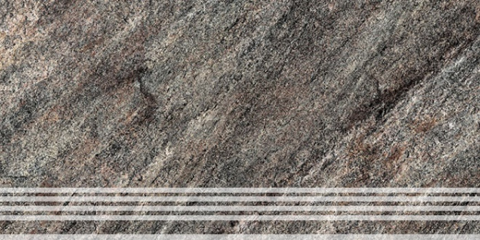 Плитка 60x30 Кварцит матовая темно-серый Керамин