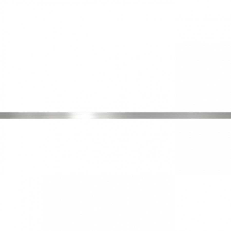 Плитка 60x1 Бордюр Гладкий глянцевая платина Росдекор