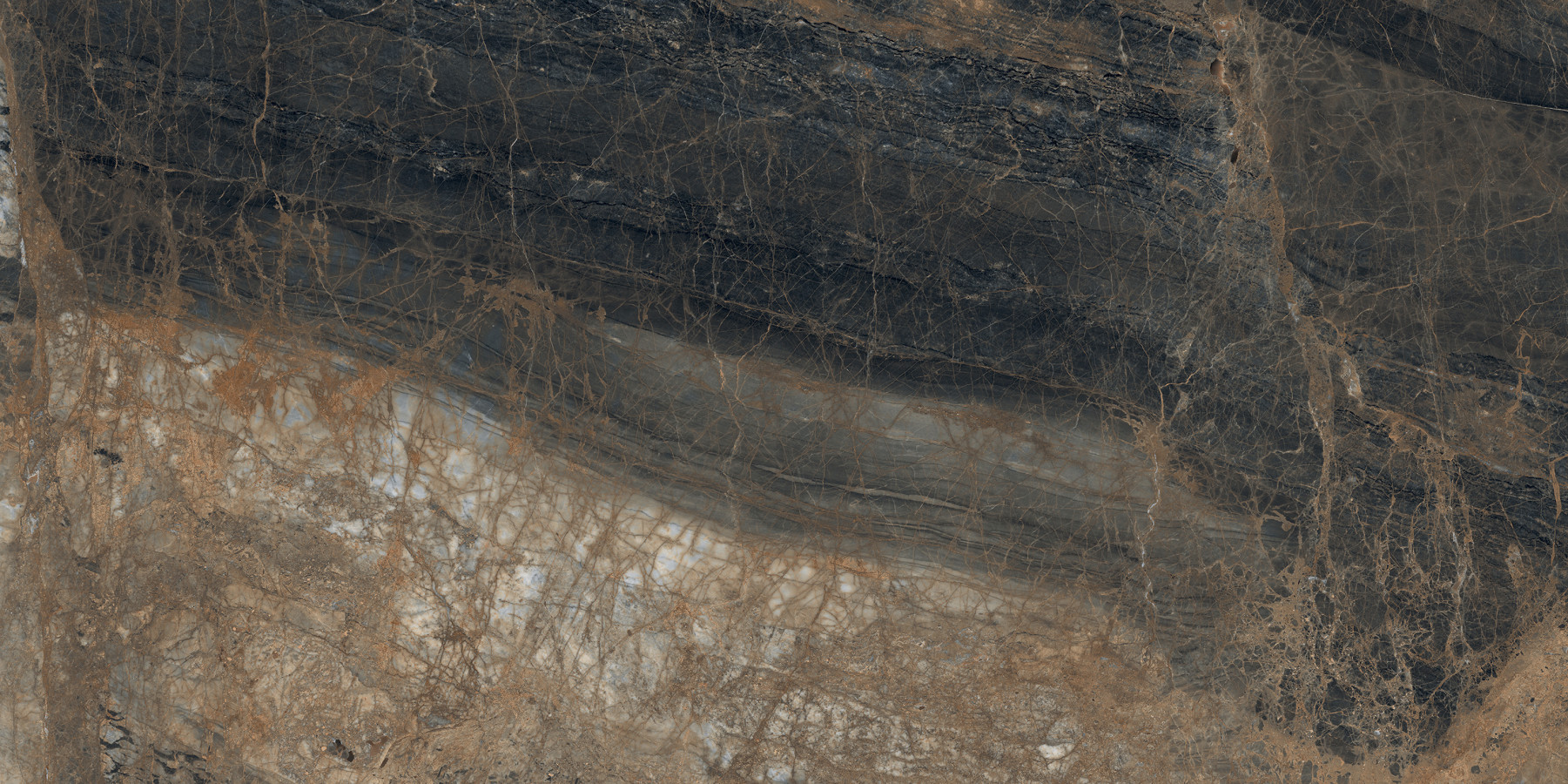 Плитка напольная керамогранит 160x80 коричневый +гл.чернила Лунар Маррон матовая с глянцевым эффектом глазурованная Laparet