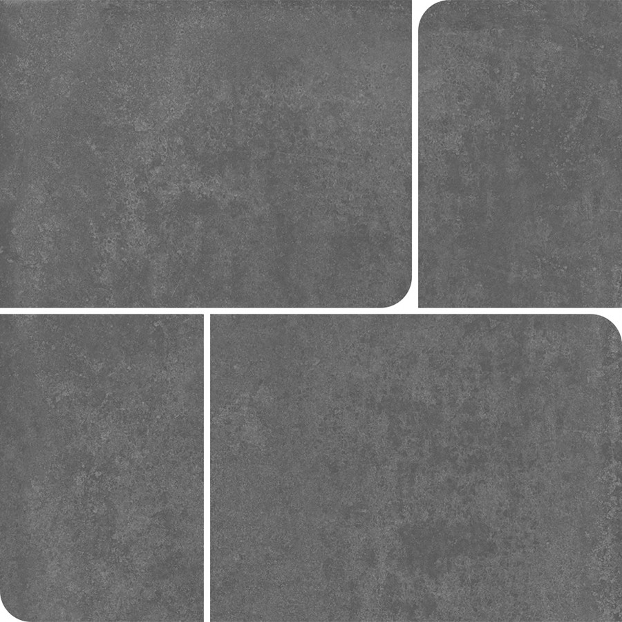 Плитка напольная мозаика 30x30 графитовый тип 1 Бетоника Графит Про матовая глазурованная Laparet