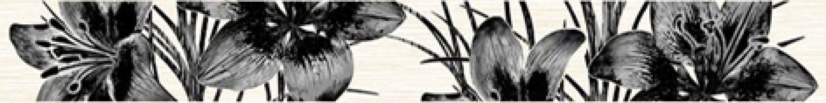 Плитка настенная 40x5 бордюр черн. 56-03-04-081 86-02-04-81 Пиано матовая глазурованная Нефрит